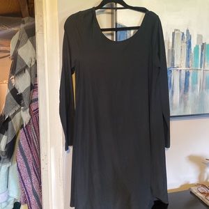 Long sleeve black dress